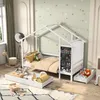 UnboxG Kinderbett 90X200cm Hausbett mit Rausfallschutz, Produktbild-Vorschau 4