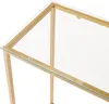 Table console 'Kronoby' métal avec plateau en verre 100 x Voir les images du produit 7