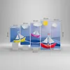 Bild auf Leinwand - Leinwandbild - Origami boot meer himmel Produktbild-Vorschau 3