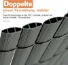 Close-up view of the cross-section of PVC lamellas, highlighting their internal structure and ribbed texture. Podgląd zdjęcia produktu