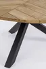 Casa Padrino Luxus Gartentisch Naturfarben / Schwarz Ø 160 Produktbild-Vorschau 3
