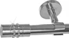 Edelstahl Look Gardinenstange 20mm Deckenträger 1-läufig Produktbild-Vorschau 1