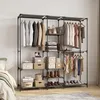 HOMCOM Kleiderständer Kleiderschrank Faltschrank mit 3 Produktbild-Vorschau 8