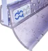 A close-up of a transparent shower seal with water droplets on it. Náhled obrázku produktu
