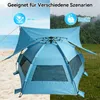 Puluomis Strandmuscheln Strandzelt mit Sonnensegel  Produktbild-Vorschau 2