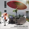 Outsunny Parasol de jardin Parasol droit inclinable rond Voir les images du produit 4