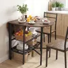 COSTWAY Tavolo da pranzo pieghevole, tavolo da cucina con 2 Anteprima dell’immagine prodotto 7