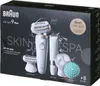 The image shows the packaging of a Braun Silk-épil 9 Flex epilator set. Náhled obrázku produktu