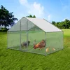 JOIEYOU Enclos 3x2x2m Volière Poulailler Métal 6m² Cages à Voir les images du produit 4