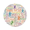 MuchoWow® Mauspad Mousepad Muster - Sport - Alphabet - Produktbild-Vorschau 1