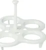 A white plastic egg holder with a central stem, designed to hold multiple eggs. Produktbild-Vorschau