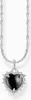 Kette, Anhänger Heart, Silber\Bk, L45 Produktbild-Vorschau 1