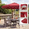 KOMFOTTEU Sonnenschirm 300 cm mit Kurbel & Volant, Produktbild-Vorschau 6