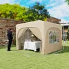 Outsunny Pavillon 3x3m wasserabweisend Stabil Winterfest Produktbild-Vorschau 3