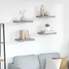 vidaXL Schweberegale 4 Stk. Grau 23x23,5x3,8 cm MDF Produktbild-Vorschau 2