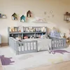 ProximaX Kinderbett 140x200 cm Grau Massivholz mit Produktbild-Vorschau 2