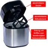 An ice cream maker with labels pointing out its features. Produktbild-Vorschau