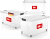 BigDean 4 Stück 60 L Aufbewahrungsbox mit Deckel groß Produktbild-Vorschau 1