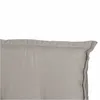 A close-up view of the edge of a light gray pillow or cushion. Produktbild-Vorschau