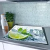 Spritzschutz Herdabdeckplatte Schneidebrett aus Glas Produktbild-Vorschau 2