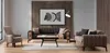 Moderne Couchgarnitur Dreisitzer Sessel Stoffgarnitur Luxus Produktbild-Vorschau 3