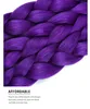 Capelli sintetici per trecce, colore viola, lunghezza 24 Anteprima dell’immagine prodotto 4