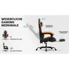 Gaming Stuhl bis 200 kg belastbar, ergonomisch mit Produktbild-Vorschau 4
