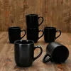 6x tazze da caffè Panther 340ml H10,3cm in gres nero Anteprima dell’immagine prodotto 4