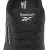 A close-up view of the top of a black Reebok sneaker. Produktbild-Vorschau