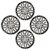Four silver and black wheel covers arranged in a diamond pattern on a white background. Produktbild-Vorschau