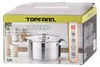 Edelstahltopf mit Deckel Gas-Induktion TOPFANN 1.9l Produktbild-Vorschau 3