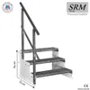 3 Stufen Standtreppe Modell 2 freistehend weiß Treppe Produktbild-Vorschau 1