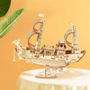 RoboTime 3D Holzpuzzle Japanisches Segelschiff Produktbild-Vorschau 5