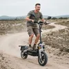 A man riding an electric scooter on a dirt road in a rural area. Náhled obrázku produktu