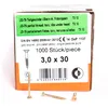 Spanplattenschrauben mit Senkkopf 3,0 x 30 - 1000 Stk., Produktbild-Vorschau 2