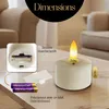 Meisterhome® Lot de 4 bougies chauffe-plat LED XXL - Voir les images du produit 6