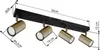 Globo Lighting|faro in metallo nero opaco, 4x GU10 Anteprima dell’immagine prodotto 7