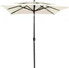 vidaXL Sonnenschirm mit Aluminium-Mast 3-lagig Sandfarben Produktbild-Vorschau 1