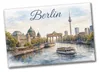 Berlin Skyline Souvenir Magnet Souvenir Brandenburger Tor Produktbild-Vorschau 1