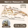 WoodsCraft - Handmade 5in1 Montessori Kletterset aus Holz: Produktbild-Vorschau 6