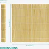 A rolled-up sushi mat shown from the side, next to a flat sushi mat shown from the front, with dimensions indicated by text and arrows. Produktbild-Vorschau