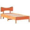 vidaXL Massivholzbett ohne Matratze Wachsbraun 75x190 cm Produktbild-Vorschau 1