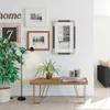 A modern living room scene with a floor lamp, plants, and framed pictures on the wall. Anteprima dell’immagine prodotto