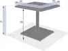Quadratischer gartentisch "phuket" bernsteinfarben aus Produktbild-Vorschau 6