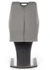 A gray and black chair viewed from the back. Produktbild-Vorschau