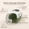 SNOEKIE Katzen Transportbox mit 2 Öffnungen，Haustierbox für Produktbild-Vorschau 5