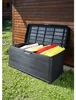 XL Auflagenbox Sitzbank 2 Personen Kunststoff  Anthrazit Produktbild-Vorschau 3