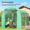 Outsunny Serre de jardin 6 m² 3 x 2 m avec 1 porte + 2 Voir les images du produit 4