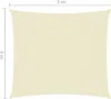 vidaXL Voile d'ombrage Oxford Rectangulaire 4x5 m Crème Voir les images du produit 15