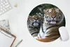 MuchoWow® Mauspad Mousepad Tiger - Wald - Köpfe 30x30 cm - Produktbild-Vorschau 5